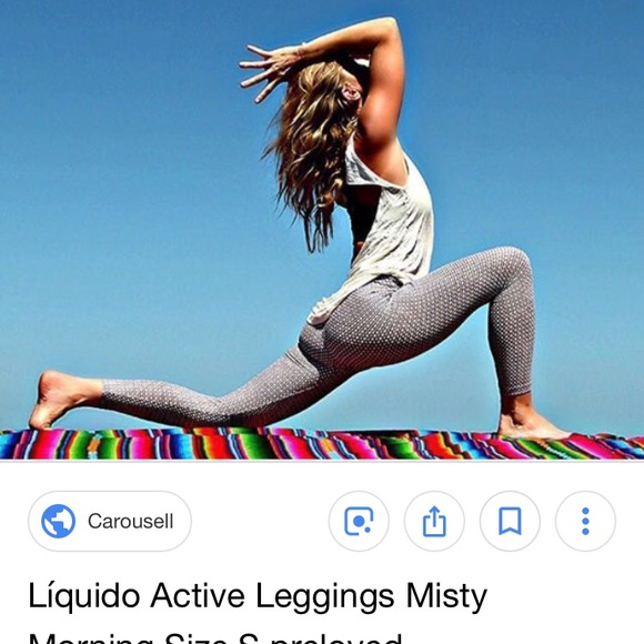 Liquido Active Misty Morning legging sz medium - Picture 2 of 8